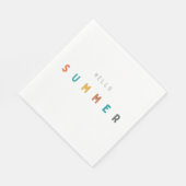 Hallo Sommer Papier Napkin modern Serviette (Ecke)