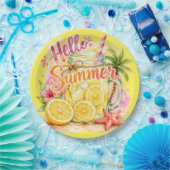 "Hallo Sommer" Papier Pappteller (Party)