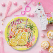"Hallo Sommer" Papier Pappteller (Party)