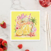 "Hallo Sommer" Papier Serviette (Beispiel)