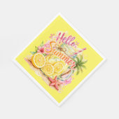"Hallo Sommer" Papier Serviette (Ecke)