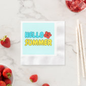 Hallo Sommer-Papier-Tischdecken Serviette (Beispiel)