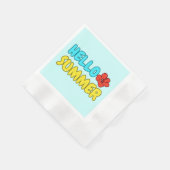 Hallo Sommer-Papier-Tischdecken Serviette (Ecke)