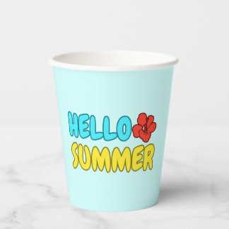 Hallo Sommer-Papierbecher Pappbecher