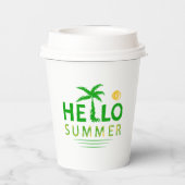 Hallo Sommer Pappbecher (Rückseite)