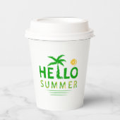 Hallo Sommer Pappbecher (Vorderseite)