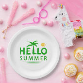 Hallo Sommer Pappteller (Party)