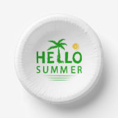 Hallo Sommer Pappteller (Vorderseite)
