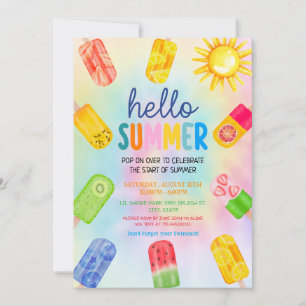 Hallo Sommer-Party Einladung