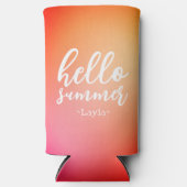 Hallo Sommer Personalisiert Selters Dosenkühler (Vorderseite)