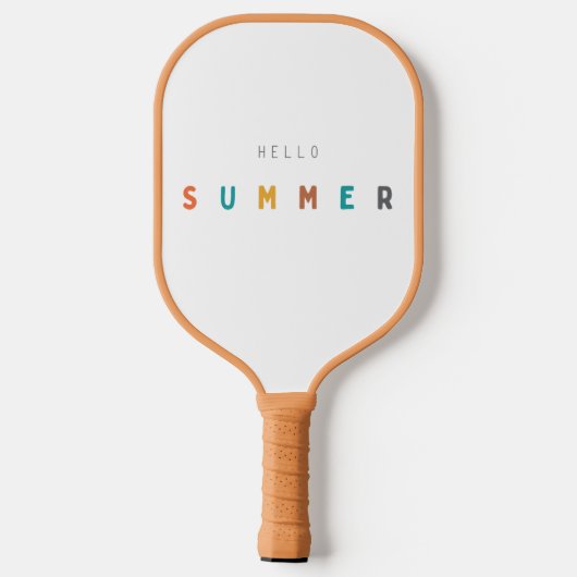 Hallo Sommer Pickleball Paddle modern (Rückseite)