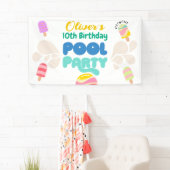 Hallo Sommer! Pool-Party Einladung Banner (Insitu)