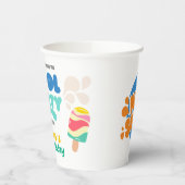 Hallo Sommer! Pool-Party Einladung Pappbecher (Links)