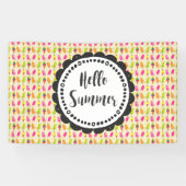 Hallo Sommer Popsicles und Ice Creme Banner (Horizontal)