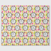 Hallo Sommer Popsicles und Ice Creme Geschenkpapier (Flach)