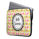 Hallo Sommer Popsicles und Ice Creme Laptopschutzhülle (Vorderseite Links)