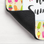 Hallo Sommer Popsicles und Ice Creme Mousepad (Ecke)