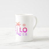 Hallo Sommer Porzellantasse (Vorderseite Rechts)