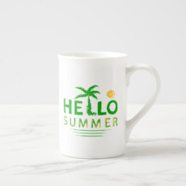 Hallo Sommer Porzellantasse