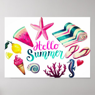 Hallo Sommer Poster