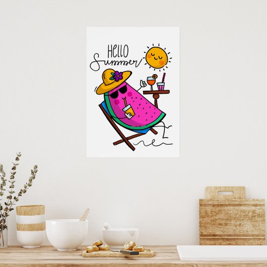 Hallo Sommer Poster (Küche)