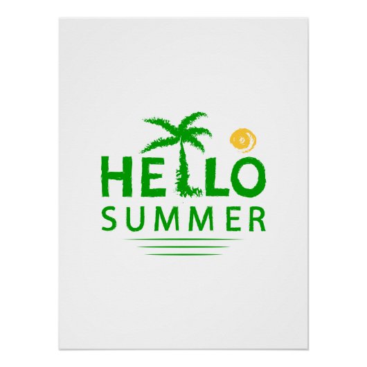 Hallo Sommer Poster (Vorderseite)