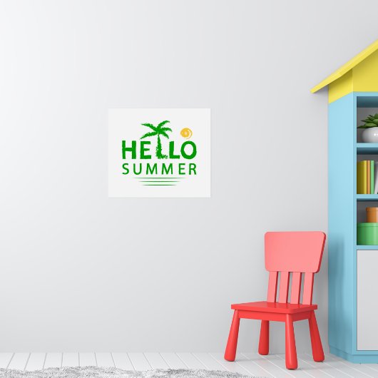 Hallo Sommer Poster (Kinderzimmer 1)
