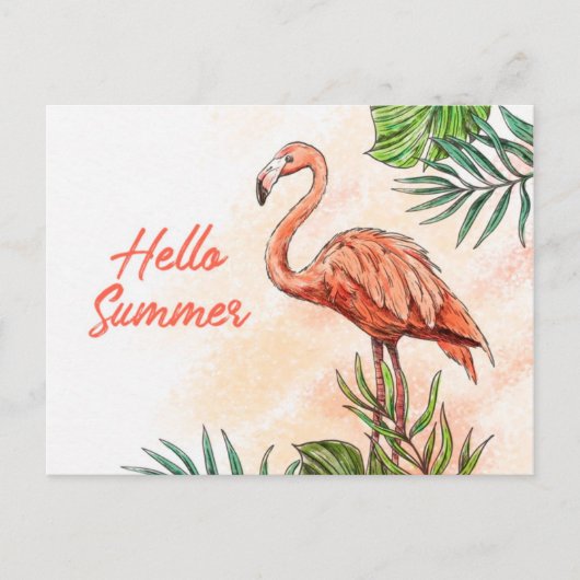 Hallo Sommer Postkarte (Vorderseite)
