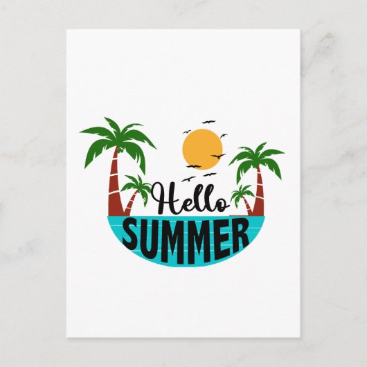 Hallo Sommer Postkarte (Vorderseite)