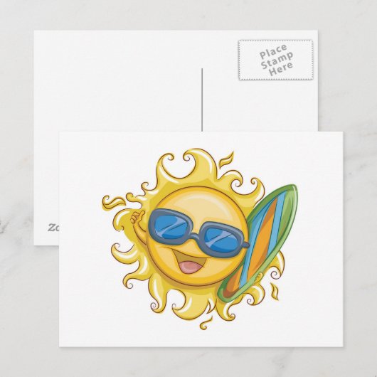 Hallo Sommer Postkarte (Vorne/Hinten)