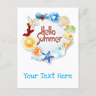 Hallo Sommer Postkarte
