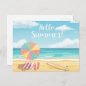 Hallo Sommer Postkarte (Vorne/Hinten)