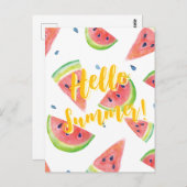 Hallo Sommer Postkarte (Vorne/Hinten)