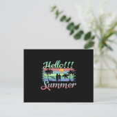 Hallo Sommer Postkarte (Stehend Vorderseite)