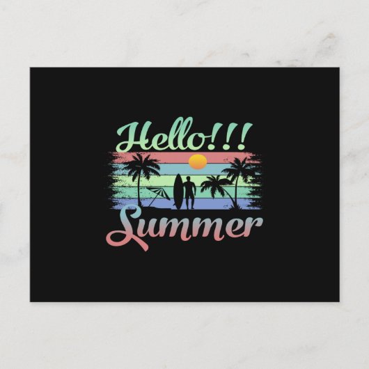 Hallo Sommer Postkarte (Vorderseite)