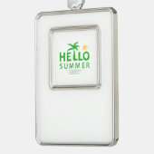 Hallo Sommer Rahmen-Ornament Silber (Links)