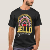 Hallo Sommer Rainbow Leopard 2 T-Shirt (Vorderseite)