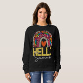 Hallo Sommer Rainbow Leopard 8 Sweatshirt (Vorne ganz)