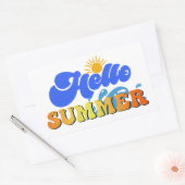Hallo Sommer Rechteckiger Aufkleber (Umschlag)