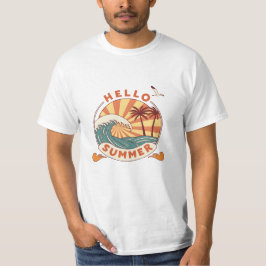 Hallo Sommer: Retro Beach Vibes T-Shirt