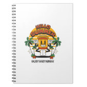 Hallo Sommer Retro Mascot Notizblock (Vorderseite)