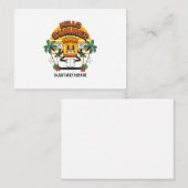 Hallo Sommer Retro Mascot Visitenkarte (Vorne/Hinten)