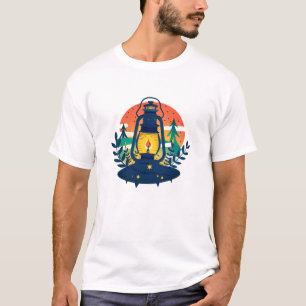 Hallo Sommer Retro Palmenbaum Sonnenuntergang Graf T-Shirt