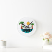 Hallo Sommer Runde Wanduhr (Zuhause)