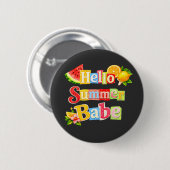 Hallo Sommer-Schatz Button (Vorne & Hinten)