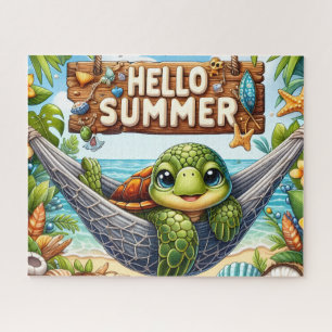 Hallo Sommer-Schildkröte Puzzle