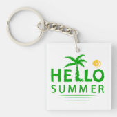 Hallo Sommer Schlüsselanhänger (Vorderseite)