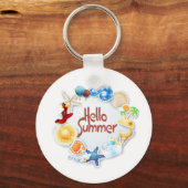 Hallo Sommer Schlüsselanhänger (Vorderseite)