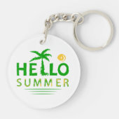 Hallo Sommer Schlüsselanhänger (Rückseite)