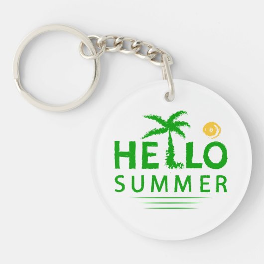 Hallo Sommer Schlüsselanhänger (Vorderseite)